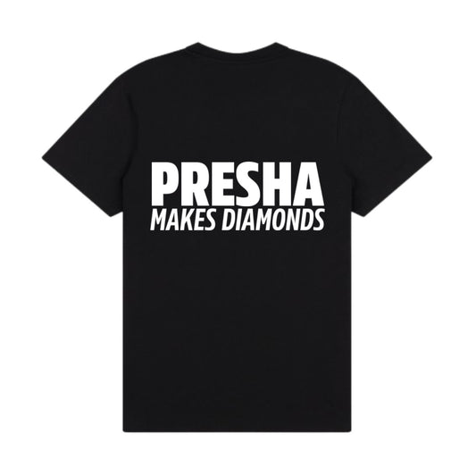Front DIAMOND T-shirt Black